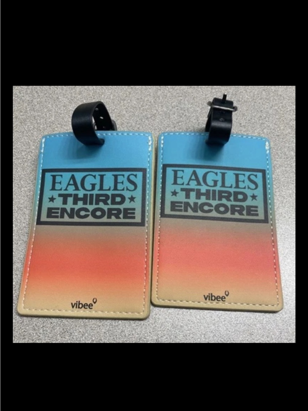 2 The Eagles Sphere Las Vegas Luggage Tag Rectangle Travel ID Third Encore NEW